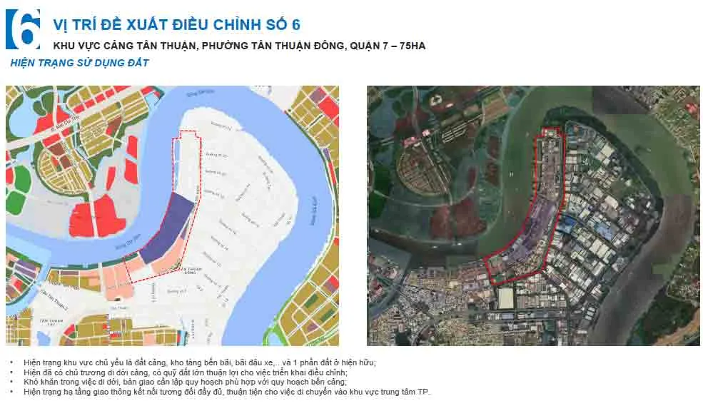 Vị trí thứ 6 là khu vực cảng Tân Thuận.