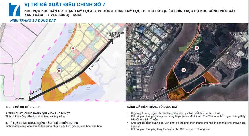 Cuối cùng là khu dân cư Thạnh Mỹ Lợi A, B, TP Thủ Đức (45 ha).