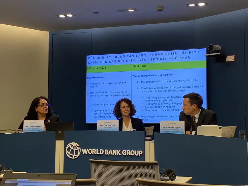 Ngân hàng Thế giới dự báo tăng trưởng kinh tế của Việt Nam được dự báo sẽ hạ còn 6,3% trong năm 2023 sau khi đạt mốc cao 8% vào năm trước. ẢNH: MINH TRÚC Ngân hàng Thế giới dự báo tăng trưởng kinh tế của Việt Nam được dự báo sẽ hạ còn 6,3% trong năm 2023 sau khi đạt mốc cao 8% vào năm trước. ẢNH: MINH TRÚC