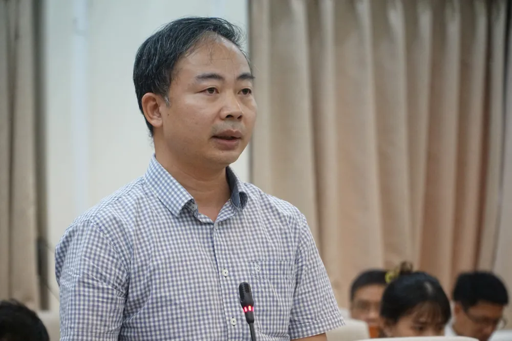 GS Nguyễn Ngọc Hà - Trưởng ban đề thi Tốt nghiệp THPT năm 2023. Ảnh: Phi Hùng