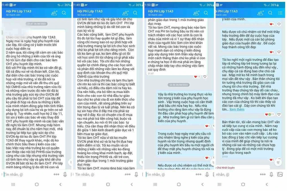 những tin nhắn của Phụ huynh trong nhóm zalo.jpeg