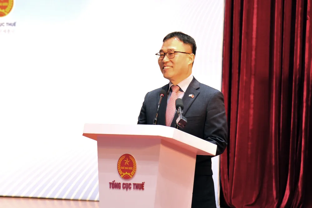 Đại sứ Hàn Quốc tại Việt Nam Choi Youngsam cho hay, nhiều doanh nghiệp Hàn Quốc phản ánh bị đánh thuế hai lần, chậm hoàn thuế VAT. Ảnh: Minh Trúc thuế 1.JPG