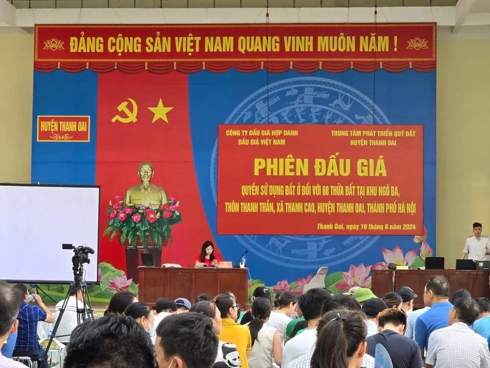 Đấu giá đất vùng ven Hà Nội: Lý do gì giá cao ngất ngưởng? ảnh 1 đấu giá đất