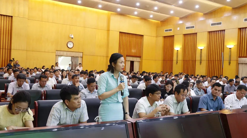Các đại biểu tham dự hội nghị. Ảnh: MINH TRÚC IMG_0003.jpeg