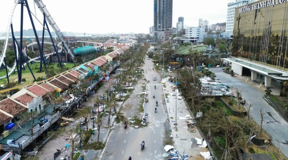 Bão số 3 và hoàn lưu bão đã gây ra thiệt hại nặng nề cho các tỉnh phía Bắc. Ảnh: NGỌC SƠN Doanh nghiệp bảo hiểm 1.png