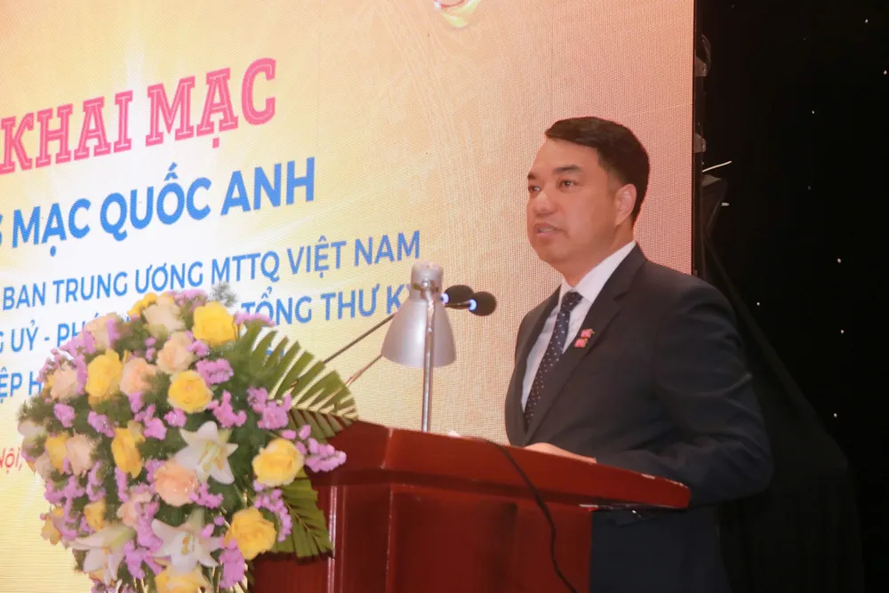 Ông Mạc Quốc Anh, Bí thư Đảng ủy, Phó Chủ tịch kiêm Tổng Thư ký Hiệp hội Doanh nghiệp nhỏ và vừa TP Hà Nội. Ảnh: MINH TRÚC khát vọng dân tộc hùng cường .jpg