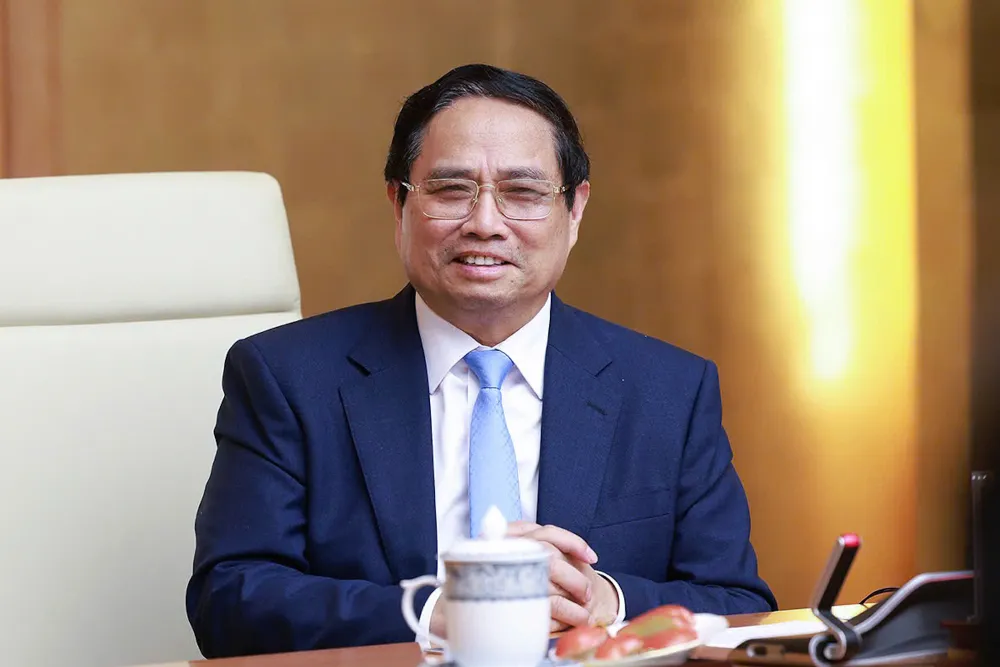 Thủ tướng đề nghị cộng đồng doanh nghiệp Mỹ có tiếng nói ủng hộ việc tăng cường hợp tác kinh tế-thương mại-đầu tư giữa hai nước. Ảnh: VGP Thủ tướng đề nghị cộng đồng doanh nghiệp Mỹ có tiếng nói ủng hộ việc tăng cường hợp tác kinh tế-thương mại-đầu tư giữa hai nước. Ảnh: VGP