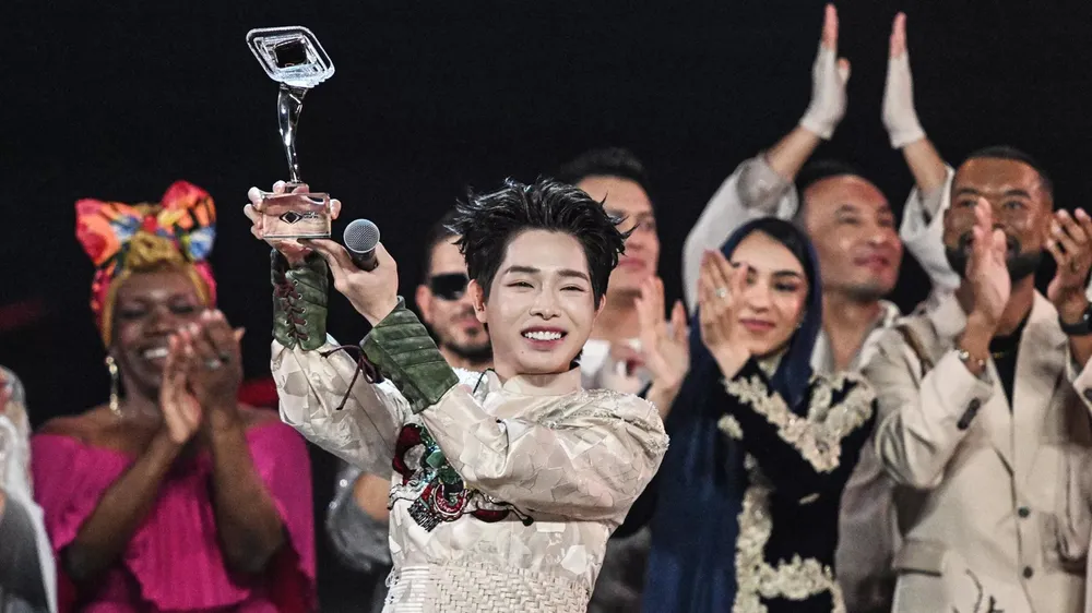 Ca sĩ Đức Phúc giành chiến thắng trong cuộc thi Âm nhạc quốc tế Intervision 2025 với ca khúc 'Phù Đổng Thiên Vương' lấy cảm hứng từ bài thơ 'Tre Việt Nam'. Ảnh: Sputnik
