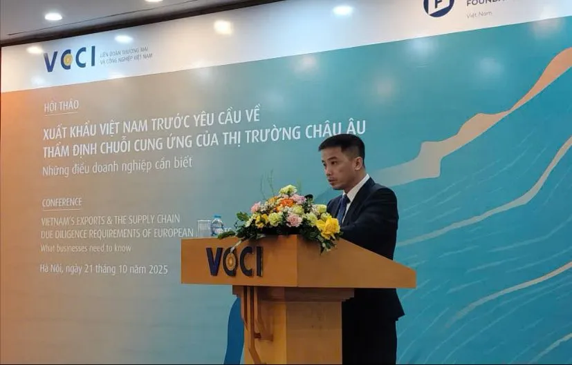 Đại diện VCCI cho biết, có tới 59,3% doanh nghiệp liên quan đến xuất khẩu hàng hóa Việt Nam-EU chưa từng nghe nói tới quy định về thẩm định chuỗi cung ứng. Ảnh: MINH TRÚC