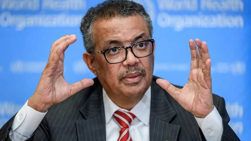 Tổng Giám đốc Tổ chức Y tế Thế giới (WHO) Tedros Adhanom Ghebreyesus. Ảnh: AFP