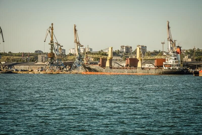 Quang cảnh cảng Berdyansk ở tỉnh Zaporizhzhia của Ukraine. Ảnh: DREAMTIME