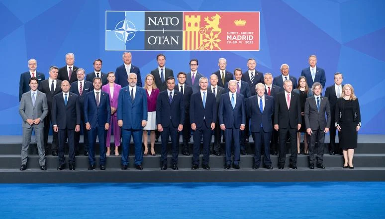 Lãnh đạo các nước NATO trong hội nghị thượng đỉnh. Ảnh: NATO