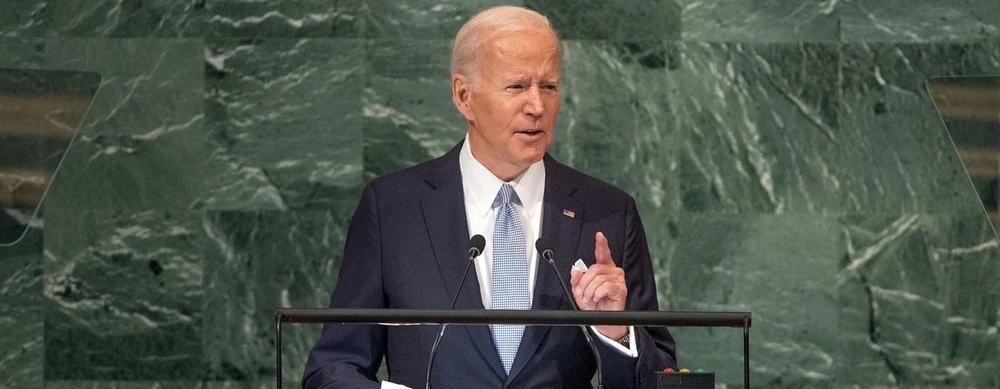 Tổng thống Mỹ Joe Biden phát biểu tại Liên Hợp Quốc. Ảnh: LIÊN HỢP QUỐC