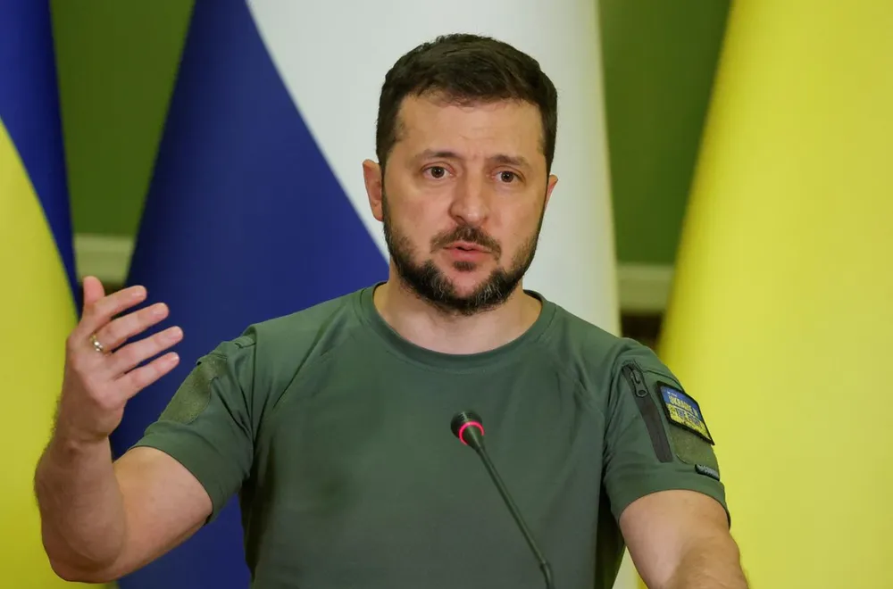 Tổng thống Ukraine Volodymyr Zelensky