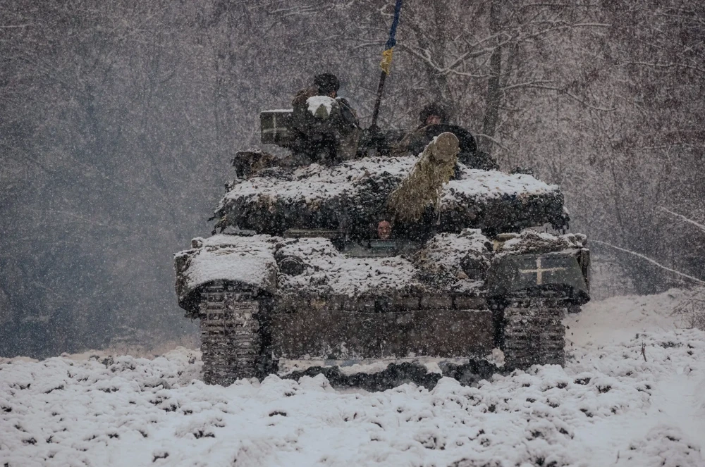 Lính Ukraine ở Bakhmut vào tháng này. Ảnh: THE NEW YORK TIMES