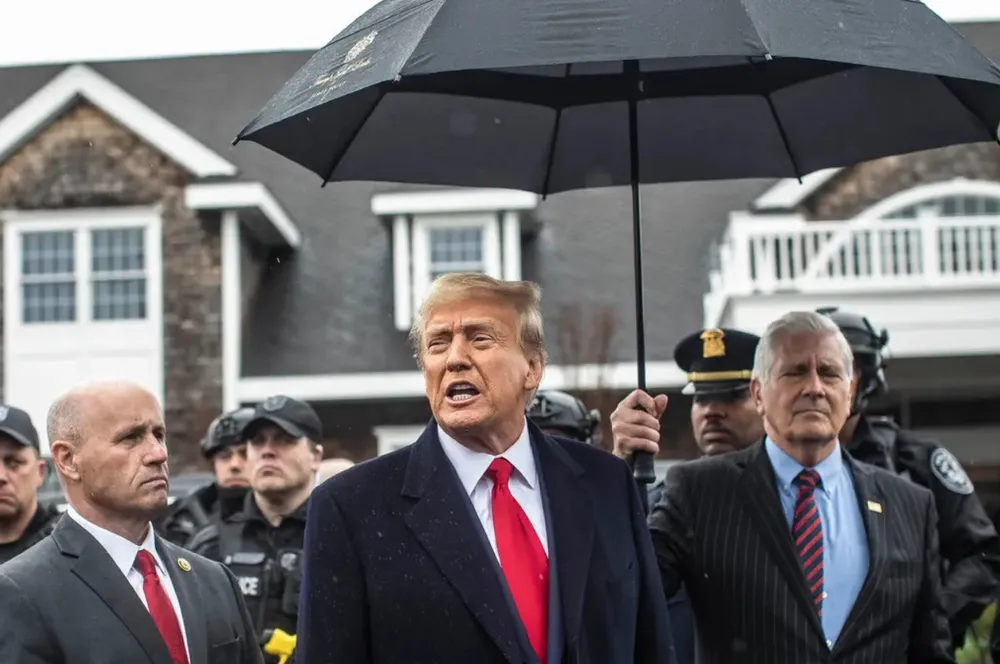 Cựu Tổng thống Donald Trump đã vạch ra chiến lược để vừa hầu tòa, vừa tranh cử hiệu quả. Ảnh: THE NEW YORK TIMES Vừa hầu tòa, vừa tranh cử, chiến lược của ông Trump ra sao?