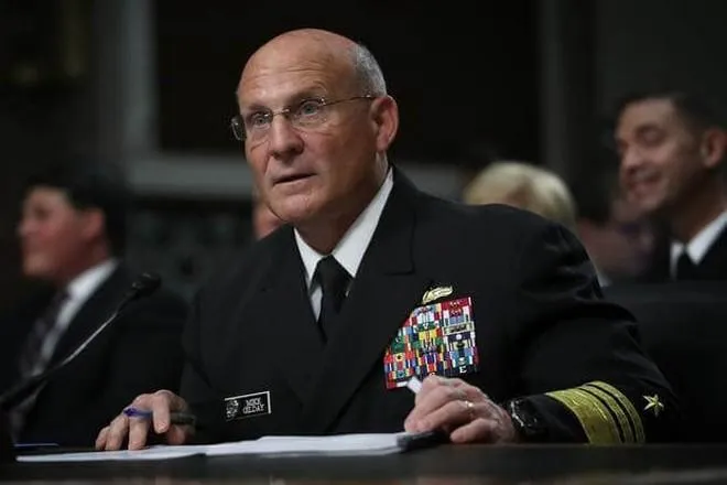 Đô đốc Michael Gilday - Tham mưu trưởng Hải quân Mỹ. Ảnh: GETTY IMAGES Đô đốc Michael Gilday - Tham mưu trưởng Hải quân Mỹ. Ảnh: GETTY IMAGES