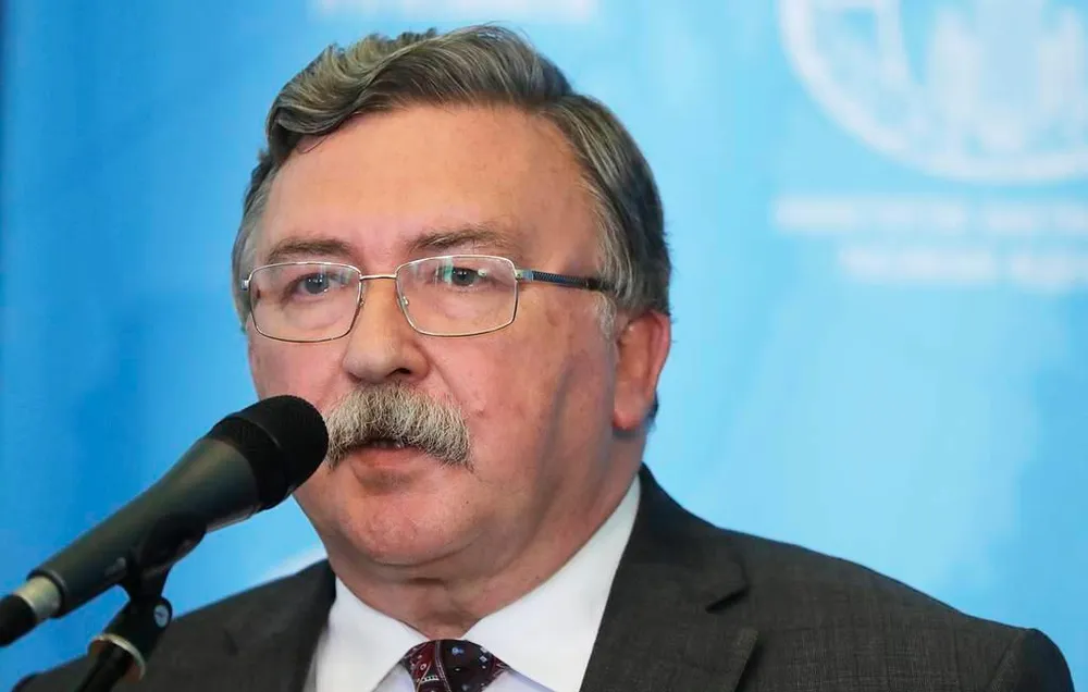 Đại diện thường trực Nga tại các tổ chức quốc tế ở thủ đô Vienna (Áo) - ông Mikhail Ulyanov. Ảnh: TASS