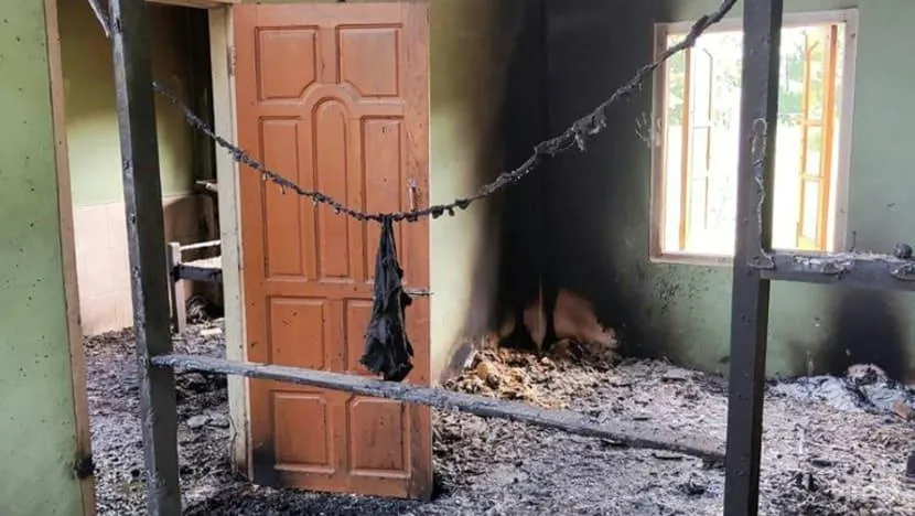 Ngôi trường nằm ở làng Let Yet Kone, thành phố Sagaing (Myanmar) - nơi xảy ra vụ tấn công. Ảnh: AFP