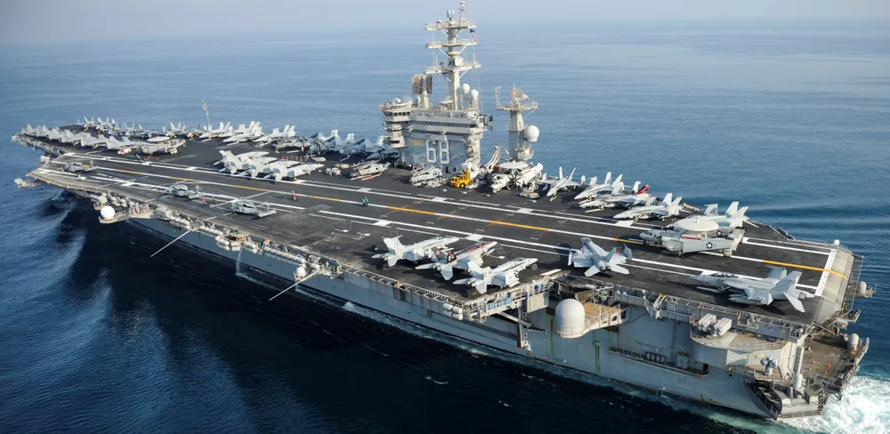 Tàu sân bay USS Nimitz của Hải quân Mỹ. Ảnh: SEA FORCES