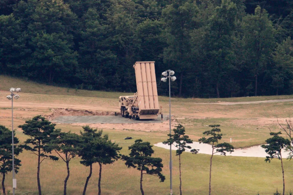 Hệ thống THAAD được nhìn thấy tại Seongju (Hàn Quốc) hồi tháng 6-2017. Ảnh: REUTERS