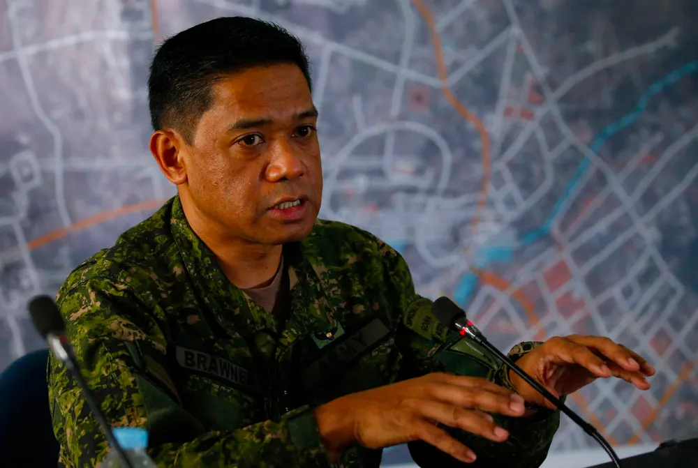 Người đứng đầu lực lượng vũ trang của Philippines - ông Romeo Brawne. Ảnh: AP