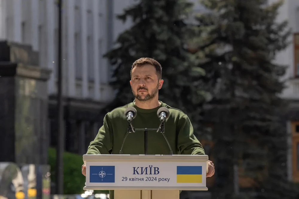 Tổng thống Ukraine Volodymyr Zelensky. Ảnh: GETTY IMAGES Nga, Ukraine.jpg