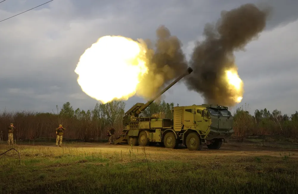 Lực lượng pháo binh Ukraine nhắm mục tiêu vào các đơn vị Nga ở Kharkiv. Ảnh: AFP Kharkiv