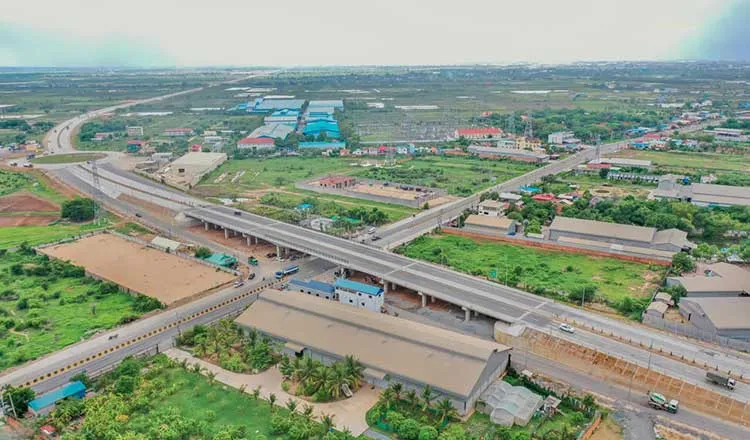 Một phần đại lộ Tập Cận Bình tại Phnom Penh. Ảnh: KHMER TIMES Campuchia