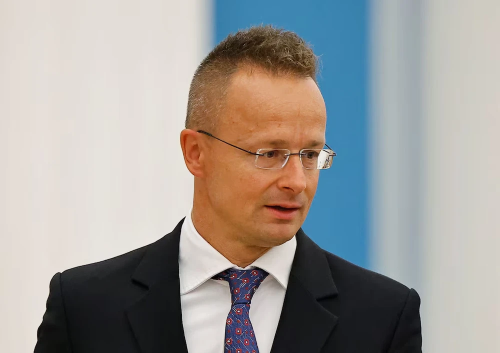 Ngoại trưởng Hungary Peter Szijjarto. Ảnh: REUTERS Ngoại trưởng Hungary - ông Peter Szijjarto