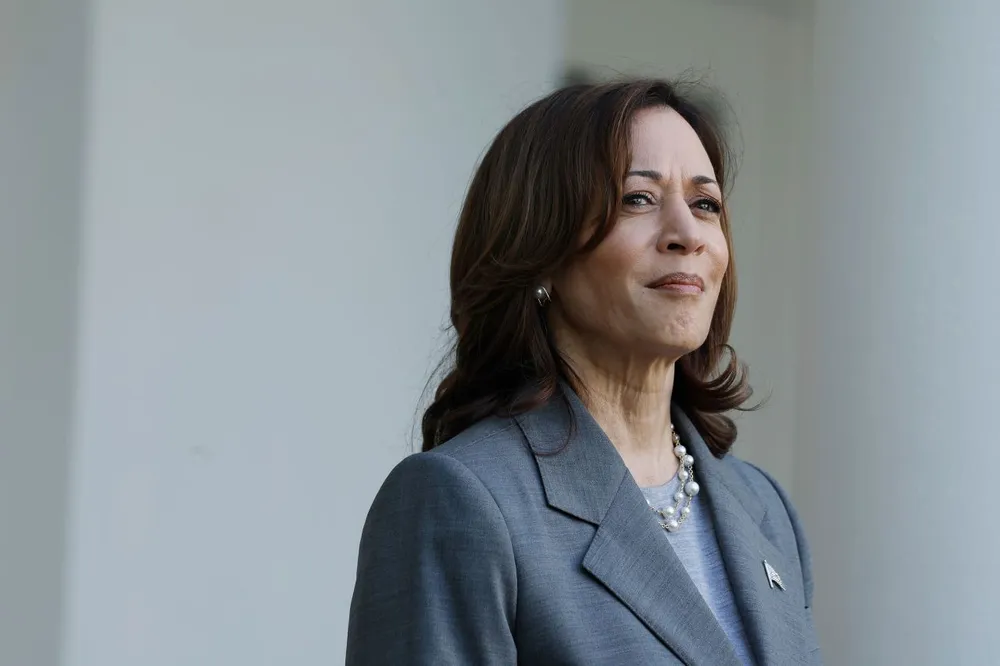 Phó Tổng thống Mỹ Kamala Harris, người được ông Biden ủng hộ trở thành ứng viên đảng Dân chủ tranh cử tổng thống Mỹ năm nay. Ảnh: GETTY IMAGES Kamala Harris.jpg