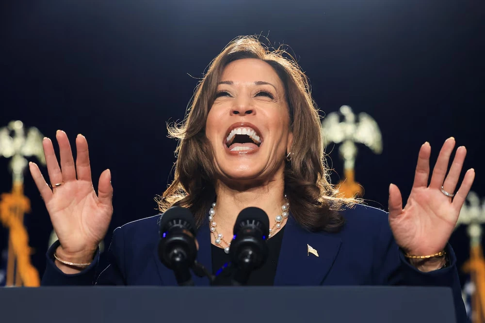 Phó Tổng thống Mỹ Kamala Harris. Ảnh: REUTERS Phó Tổng thống Harris