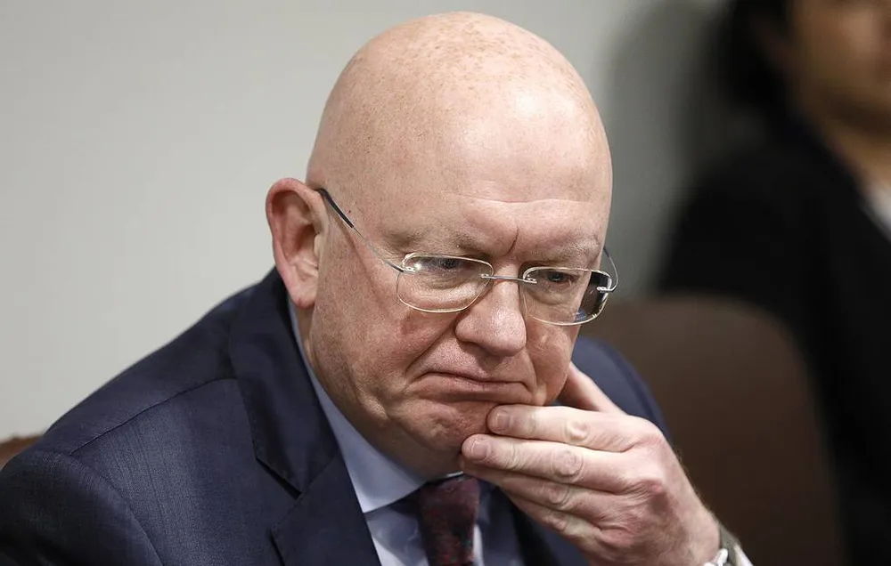 Đại sứ Nga tại Liên Hợp Quốc Vasily Nebenzya. Ảnh: TASS 1423327.jpg