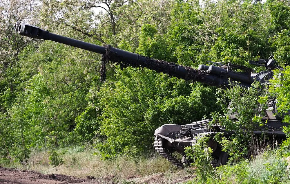 Xe tăng Nga hoạt động trên chiến trường Ukraine. Ảnh: TASS chiến sự Nga-Ukraine.jpg