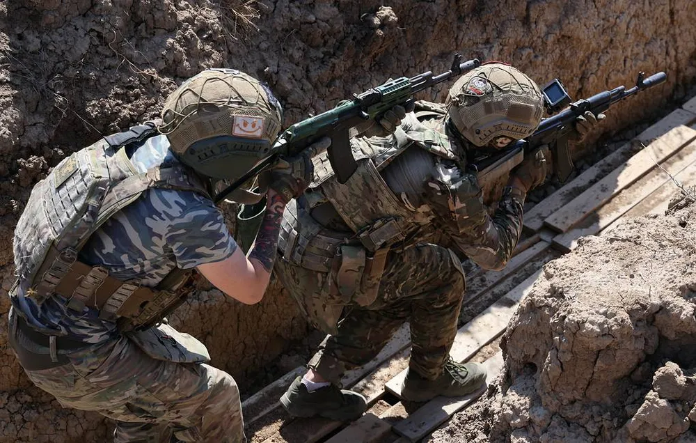 Binh sĩ Nga hoạt động trên chiến trường Ukraine. Ảnh: TASS n.jpg