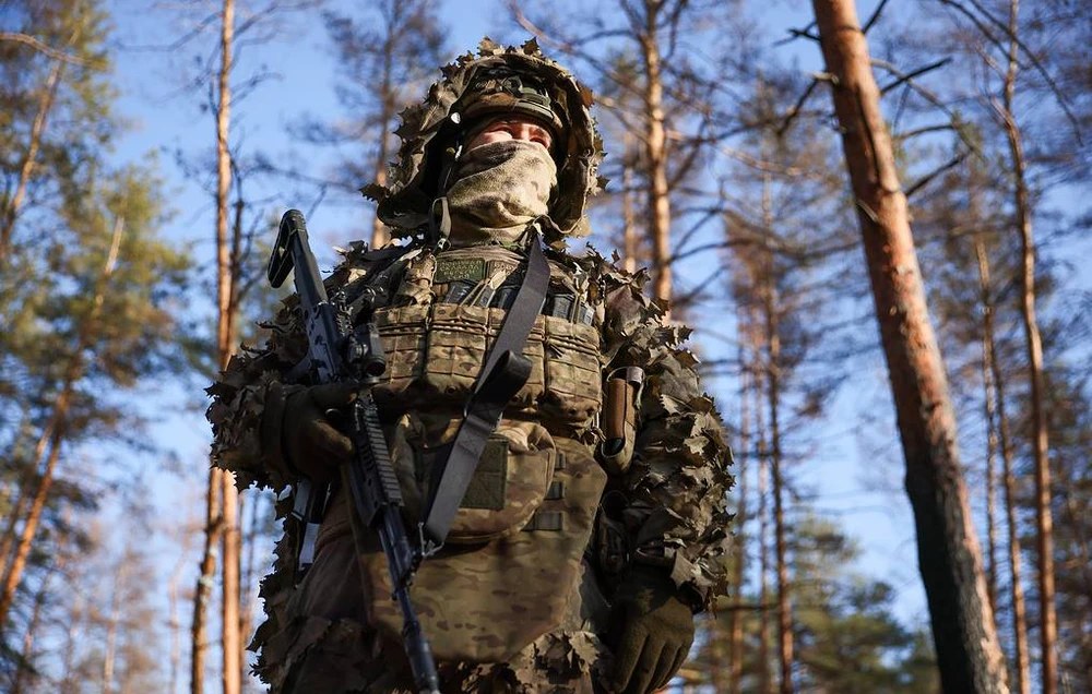 Binh sĩ Nga hoạt động trên chiến trường Ukraine. Ảnh: TASS 1437681.jpg