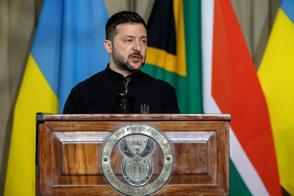 Tổng thống Ukraine Volodymyr Zelensky. Ảnh: GETTY IMAGES GettyImages-2211078020.jpeg