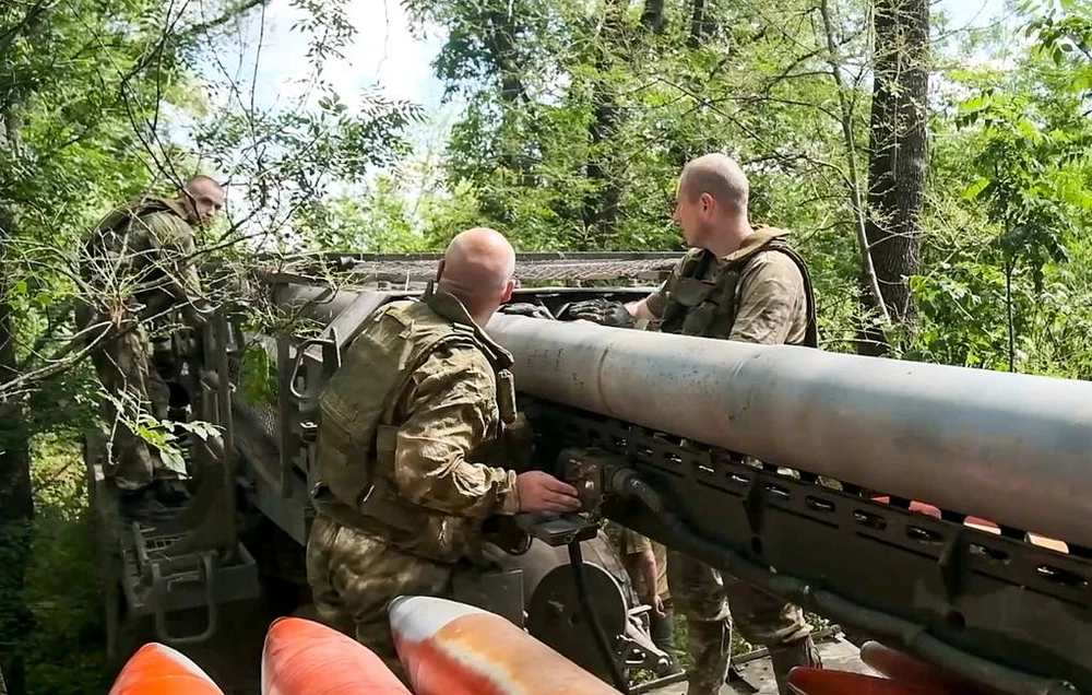 Binh sĩ Nga hoạt động trên chiến trường Ukraine. Ảnh: TASS