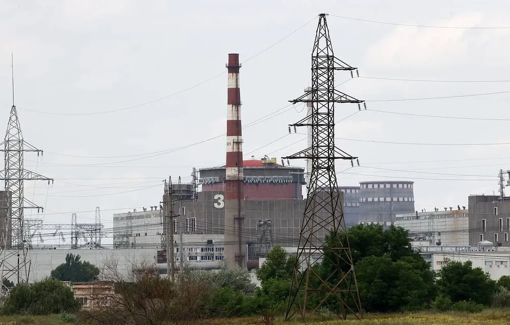 Một góc Nhà máy điện hạt nhân Zaporizhia (ZNPP) ở thành phố Energodar (tỉnh Zaporizhia). Ảnh: TASS