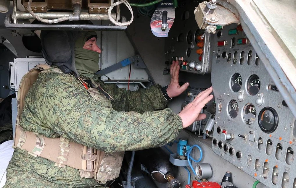 Binh sĩ Nga hoạt động trên chiến trường Ukraine. Ảnh: TASS