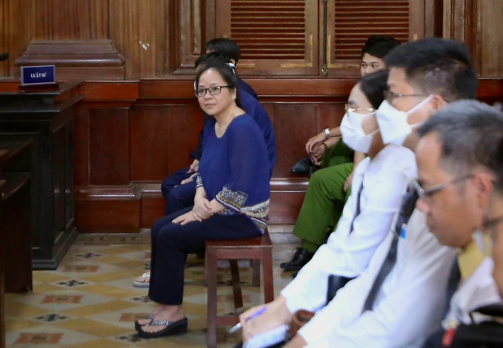 Bị cáo Vũ Bảo Trinh tại toà. Ảnh: TP