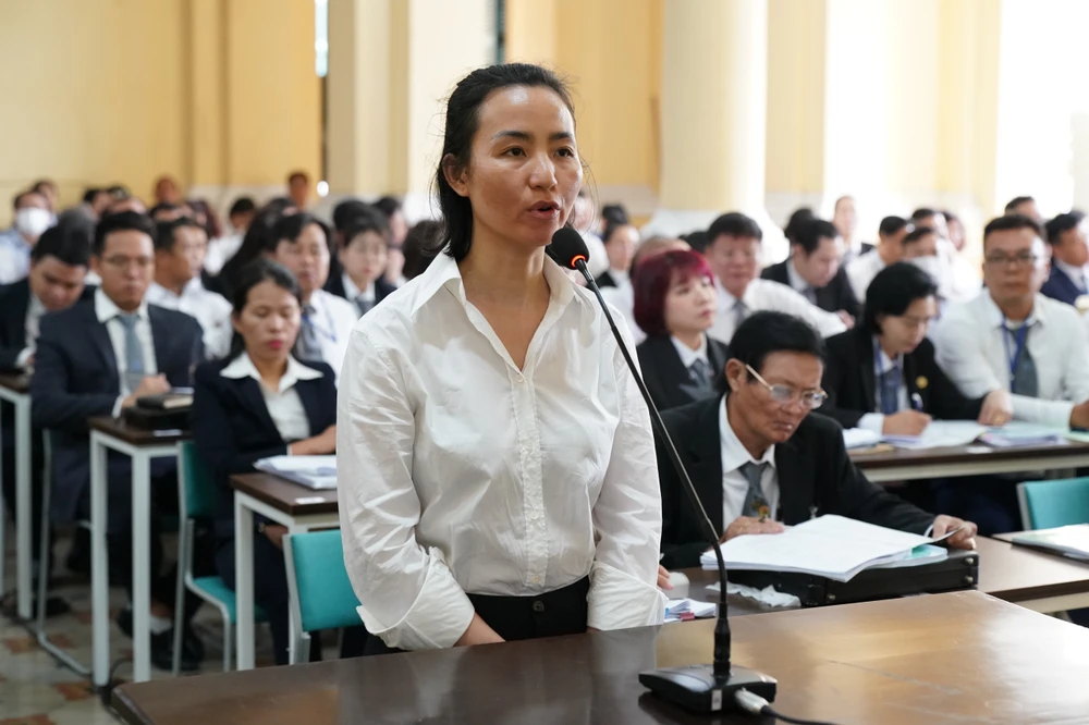 Bị cáo Trần Thị Mỹ Dung. Ảnh: TTBC tran-thi-my-dung.JPG