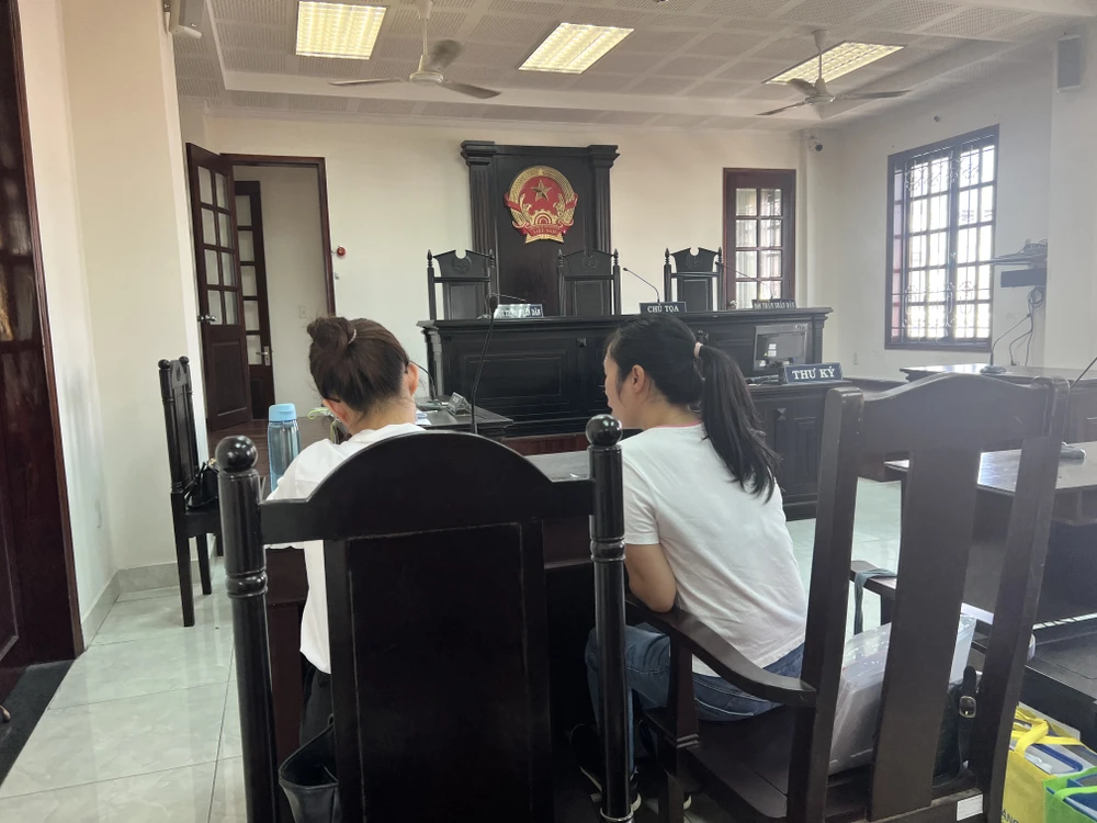 Đại diện nguyên đơn và nguyên đơn tại toà. Ảnh: HỮU ĐĂNG chung cư 24AB