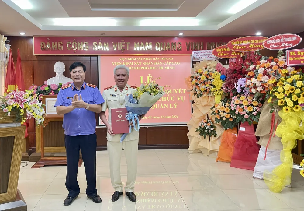 Kiểm sát viên cao cấp Cao Minh Trí được bổ nhiệm làm Phó Viện trưởng VKSND Cấp cao tại TP.HCM. Ảnh: ĐL