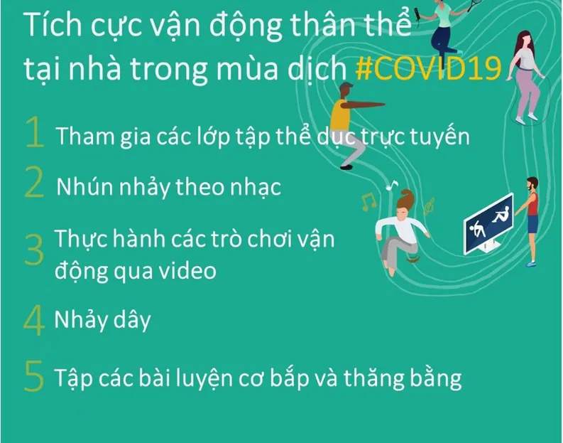 Vận động thân thể tại nhà tăng cường sức khỏe chống dịch ảnh 6