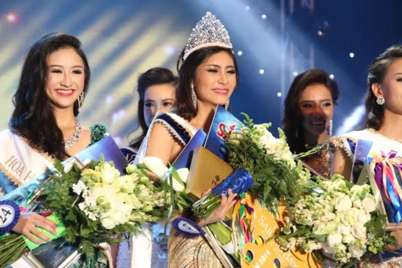 Vẻ đẹp của Hoa hậu đại dương Việt Nam 2014 ảnh 3