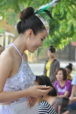 thí sinh, nữ sinh, xinh đẹp, thi nghệ thuật, văn hóa