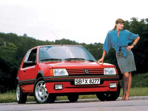 Cải tiến từ dòng xe Peugeot 104, Hãng Peugeot cho ra mắt dòng 205 GTi năm 1983. Ngay trong năm này, Peugeot 205 GTi đã được đánh giá là "Chiếc xe của năm" ở châu Âu do báo What Car? bình chọn