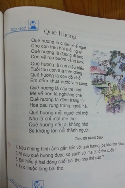 Bài thơ “Quê hương” đã xuất hiện trên hàng chục triệu bản in hơn 20 năm qua, nhưng tác giả vẫn không có… nhuận bút.