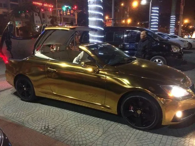 siêu xe, mui trần, mạ vàng, Hải Phòng, đại gia, Lexus